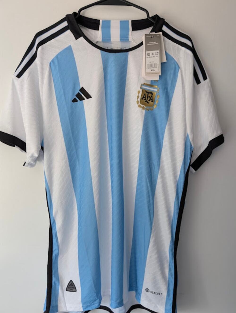 Argentina 2022 Home Jersey Men 2XL Adidas HEAT.RDY Authentic Player Version NWT